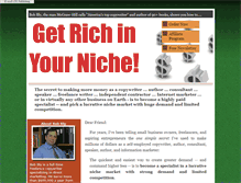 Tablet Screenshot of chooseyourniche.com